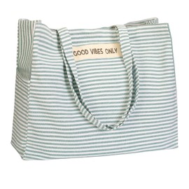 Folkulture Beach Bag | 17x14 | Waterproof, Sandproof Large Tote Bags for Women, Swimming Pool, Travel, Vacation, Beach Essentials, Accessories, Gifts | Bolsos Para Mujeres, Simple Modern Pool Bag