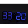 3D LED Digital Desktop Clock Dimmable Snooze Time Memory 12