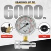 Pressure Washer Gauge 6000PSI Stainless Steel Double Scale Washer Gauge