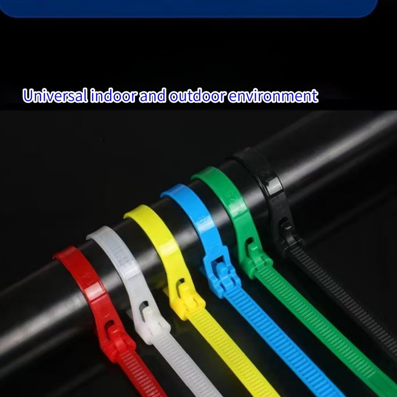 100 Pcs Releasable Reusable Zip Ties, 6 Inch Heavy Duty