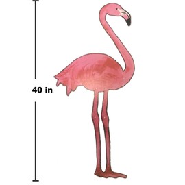 3-5ft Set-Jointed Cutout Palmtree-Flamingo-Tiki Luau Graduation Party Decoration