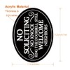 beinkmake No Soliciting Sign for Home, Office, Business, School -