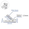 2 Door Pivot Hinge Kits,Stainless Steel Spindle,L Shape Heavy Duty