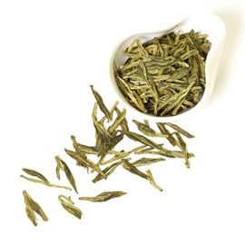 GOARTEA 100g / 3.5oz Premium Xihu Longjing Dragon Well Dragonwell Spring Green Tea Loose Leaf Chinese West Lake Long Jing Tea