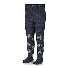 Sterntaler Boys' T-rex Tights, Blue blend