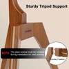PUTORSEN Premium Wood Easel TV Stand, Adjustable TV Tripod Stand