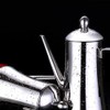Luxshiny Stainless Steel Oil Bottle Condiment Containers Olive 1. 3L
