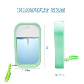MUNZE Parfümzerstäuber Taschenzerstäuber,50 Ml Nachfüllbar Leer Reise Parfüm Zerstäuber, Mini Portable Sprühflasche Für Flug Reise, Glas, Leicht, Tragbar, Robust