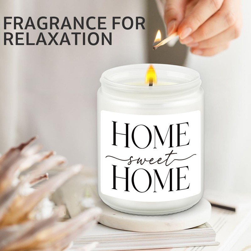 Home Sweet Home Scented Candle, Inspirational Home Décor