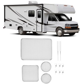 RV Furnace Vent Stainless Steel Mesh Screens Kit with Installation Tool for Water Heater