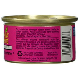 California Scents Ambientadores orgánicos a prueba de derrames, Cereza Coronado, Bote de 1.5 oz