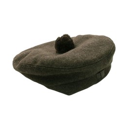 The Celtic Croft Felted Wool Khaki Military-Style Balmoral/Tam (7)