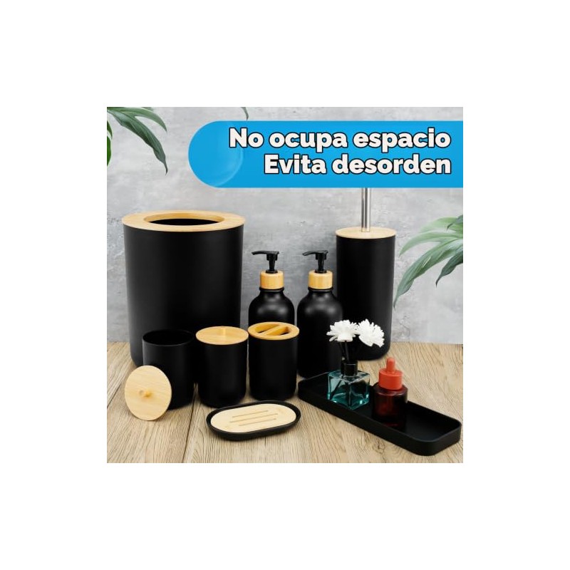 Juego de Accesorios de Baño de 8 Piezas Estilo Moderno