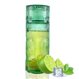 kanpura Green Bedside Water Carafe Set with Tumbler Glass Carafe for Bedroom, Mouthwash Decanter for Bathroom, Night Water Pitcher with Cup for Nightstand (28.5 oz/850 ml)