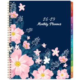 2026-2029 Monthly Planner - July 2026 - June 2029, 3 Year Months Planner, 9" x 11", Notes Pages, 36 Colorful Monthly Tabs, Back Pocket