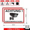 Video Surveillance Sign – Warning Sign for Camera Surveillance –