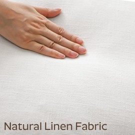 Sungeek Set of 2 Soft Linen Decorative Cushion Covers 60cm x 60cm Solid Farmhouse Throw Pillow Covers Boho Accent Cushion Cases for Sofa Couch Chair Bedroom Home Decor Pillowcases, White