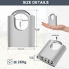 ZHEGE Outdoor Padlock Weatherproof, 4 Digit Padlocks with Code, Heavy