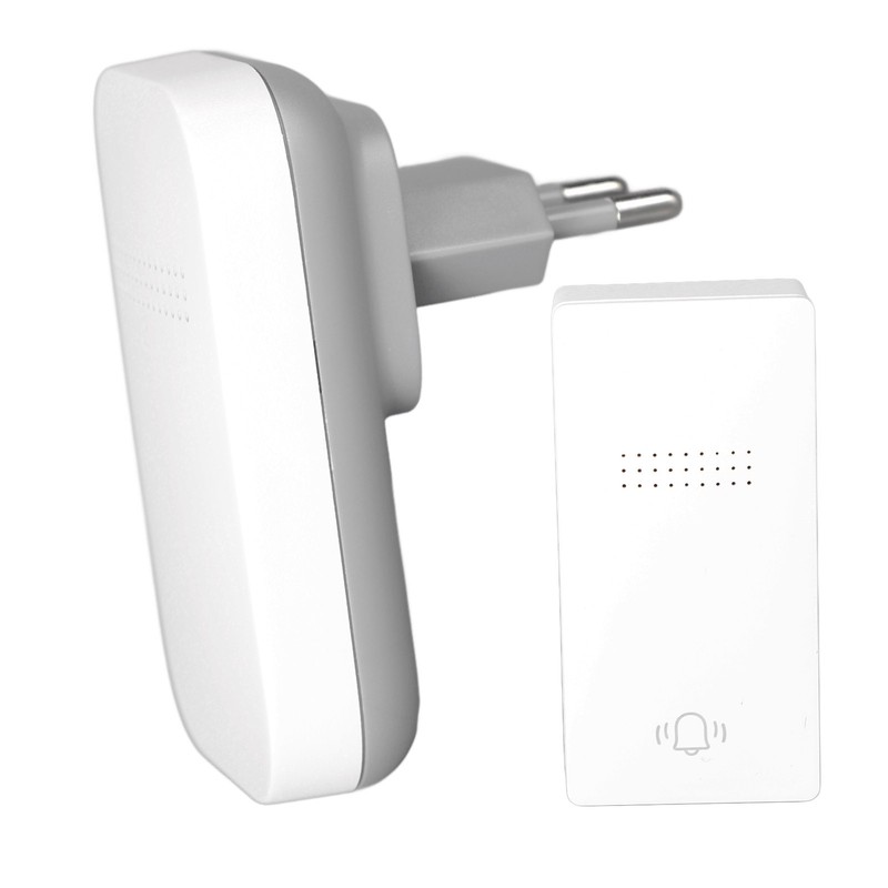 Self Powered Door Bell with Receiver Automatic Ringing Push Button