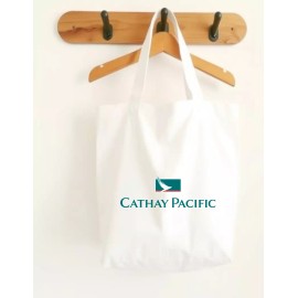 Cathay Pacific Airline Canvas Tote Bag Hong Kong Travel Souvenir Personal Item