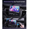 [Motorized] Single Din Touchscreen Car Stereo with Wireless Carplay Android