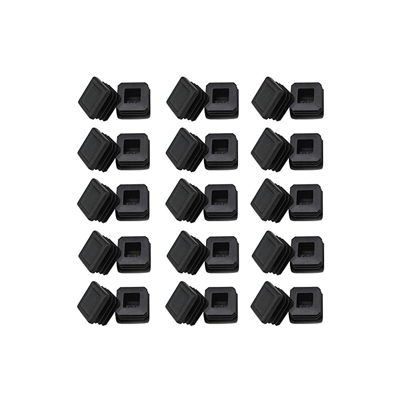 MUZIEBA 1" Square Tubing Plug End Caps, 30 Pack Tubing