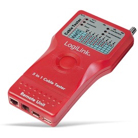 LogiLink Professional Cable Tester 5-in-1 with Remote Unit