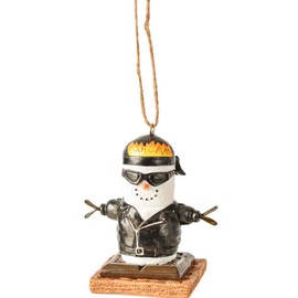 Ganz S'Mores Biker Christmas Tree Ornament 3 Inch Multicolor