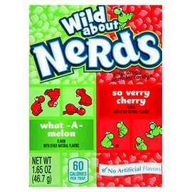 Wonka Nerds Wild Cherry and Watermelon 46.7g (pack of 10)