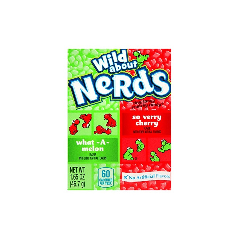 Wonka Nerds Wild Cherry and Watermelon 46.7g (pack of 10)