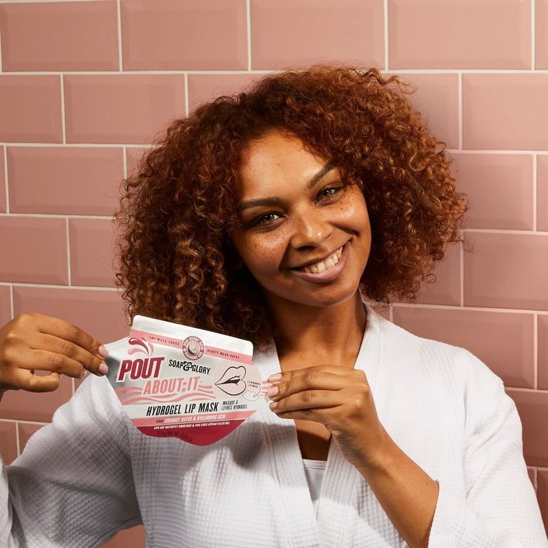NEW Soap Glory Hydrogel Lip Mask, Pout About It, Hydrating,