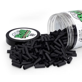 Black Pre-Rolled Filter Tips, Ø7mm - Bottle of 500 Tips