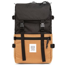 Topo Designs Rover Pack Classic - Daily Daypack for Commutes, Day Trips, Hikes, Iconic Denver Design, Recycled Nylon Durable Construction, PFAS-Free, Fair Trade, BlueSign Approved (Khaki/Black)