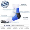 Compression Socks for Women and Men, 7 Pairs Low Cut