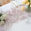 CHUQING Table Runner Pink 70 cm x 3 m Transparent