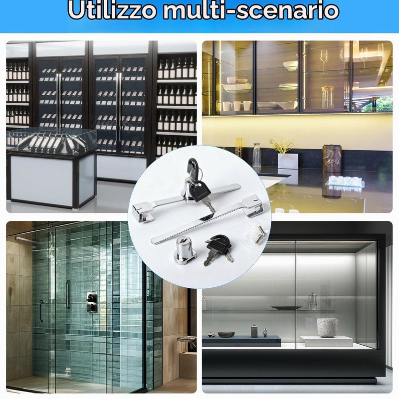 3 PzSerratura per Terrario per Rettili, Serratura Porta Scorrevole
