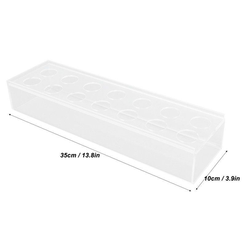 Clear Acrylic Vase Rectangular Elegant Centerpiece Flower Vase for Home