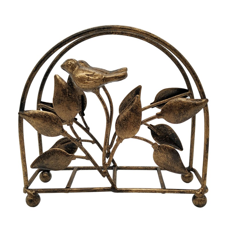 Set of 2 Cast Iron Bird & Tree Classic Napkin