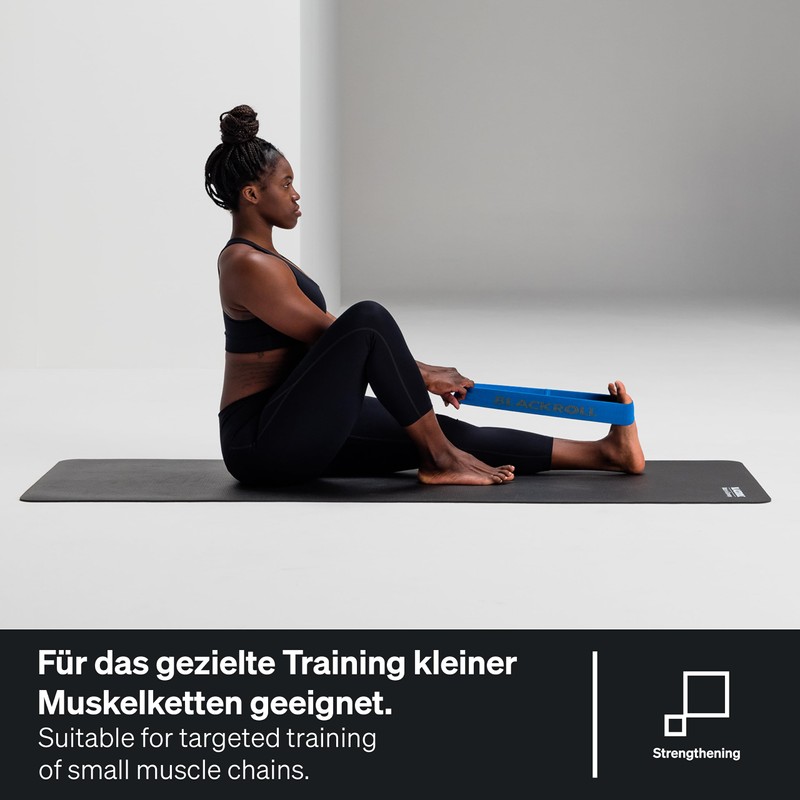 BLACKROLL Exercise Fitness Bands in different resistance grades and colours