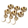 12Pcs Trumpet Accessories Metal Upper and Lower Covers Buttons Connecting