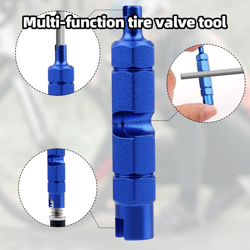 BOXOB Tire Valve Stem Tool Kit, 4-in-1 Valve Core Remover