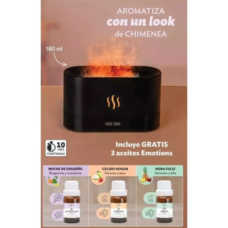 Betterware Difusor De Aceite Esencial Luz Difusor Humidificador Aroma