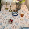 GLORY SEASON Rustic Tablecloth Classic Plant Printed Cotton-blend Fabric Table