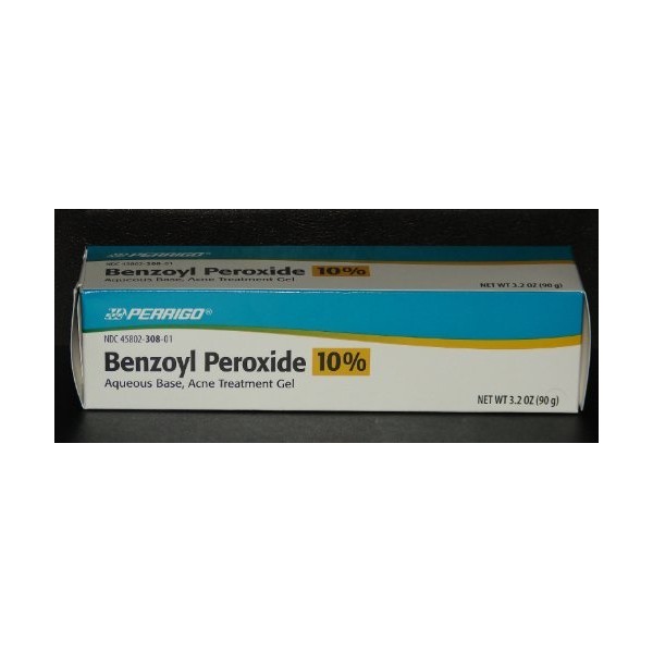 Perrigo 10% Benzoyl Peroxide Acne Treatment Gel 90gm Tube by Perrigo