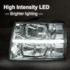 PIT66 LED Bar Headlight Assembly Compatible With Chevy Silverado 1500
