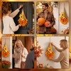 Autumn Wreaths for Front Door, Autumn Door Wreath Gnome Decorations