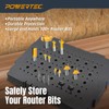 POWERTEC Router Bit Storage, Drill Bit Organizer Tray for Festool