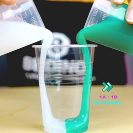 BBDINO Super Elastic Silicone Mold Making Kit, Liquid Silicone for Mold Making, Silicone Rubber Mold Making Kit 1:1 By Volume Ideal for Casting 3D Resins Molds| Silicone Molds N.W. 70.56 Oz Jade Green