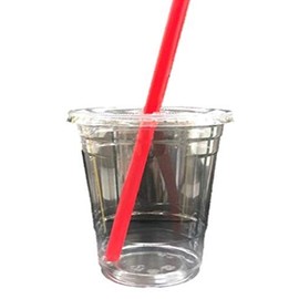 Niche Plus 12FL Plastic Clear Cups for Takeout 14 oz (420 ml) with Flat Lid, Set of 50