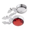 OoSsSoO Mens Shirt Button Covers Tuxedo Cufflinks Alternative Silver red